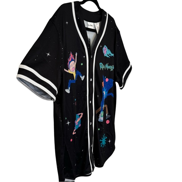 🔥🔥Rick And Morty Trippy Cosmic Baseball Jersey - Picture 4 of 9